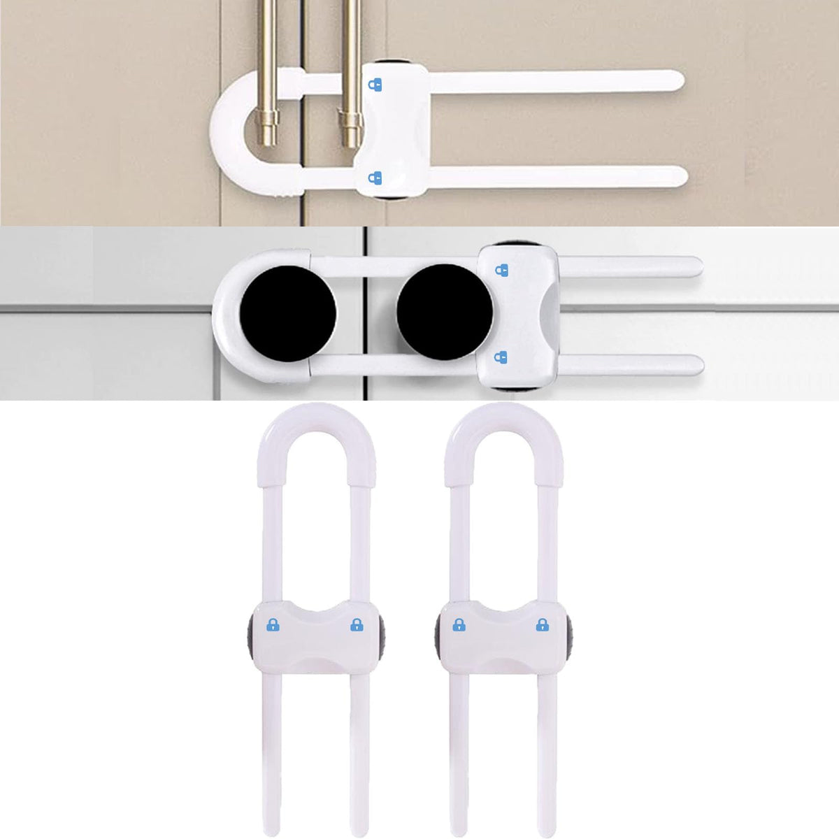 WENPENG sliding cabinet locks show adjustable, tool-free child safety for cabinets