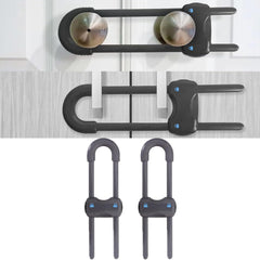 WENPENG sliding cabinet locks close-up highlighting durable ABS material for childproofing.