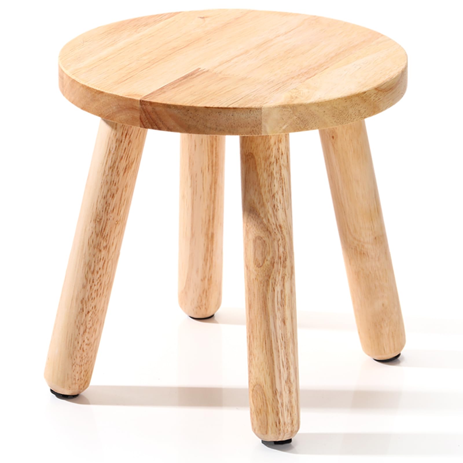 Wenqik wooden step stool 10inch top view shows compact, sturdy reach for kids.