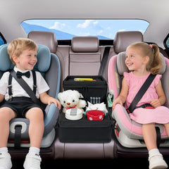 WENRENER backseat organizer with foldable lid provides a stable surface for activities.