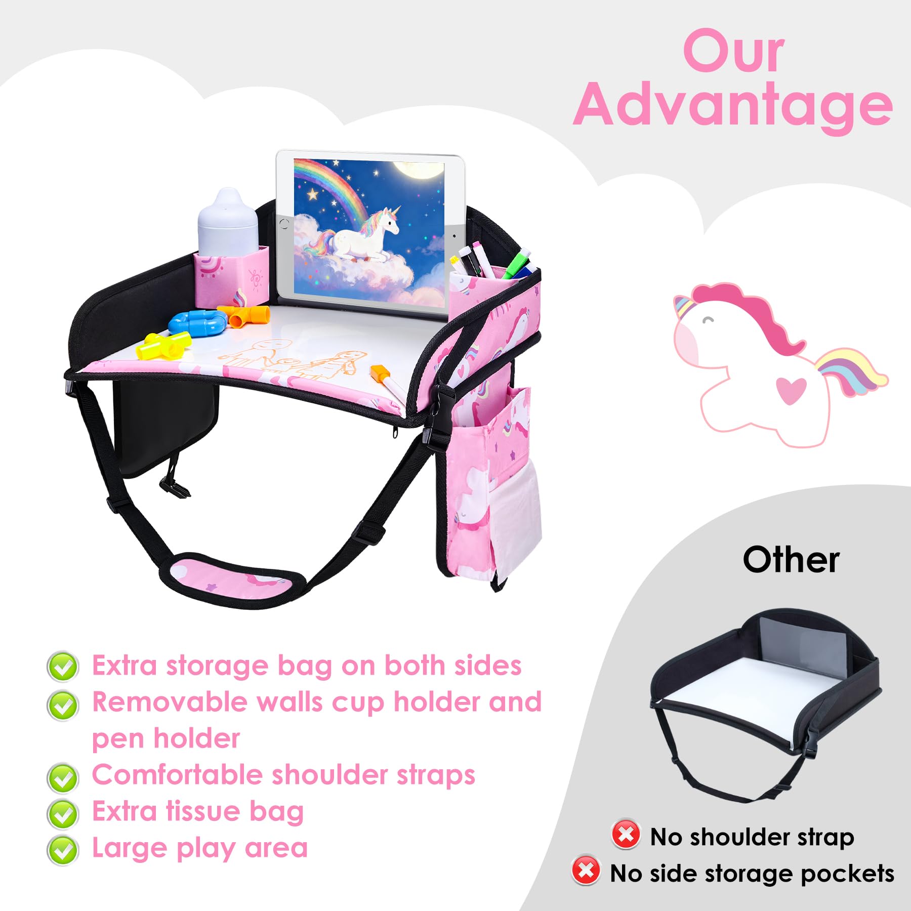 WENRENER Kids Travel Tray invites imaginative play during travel