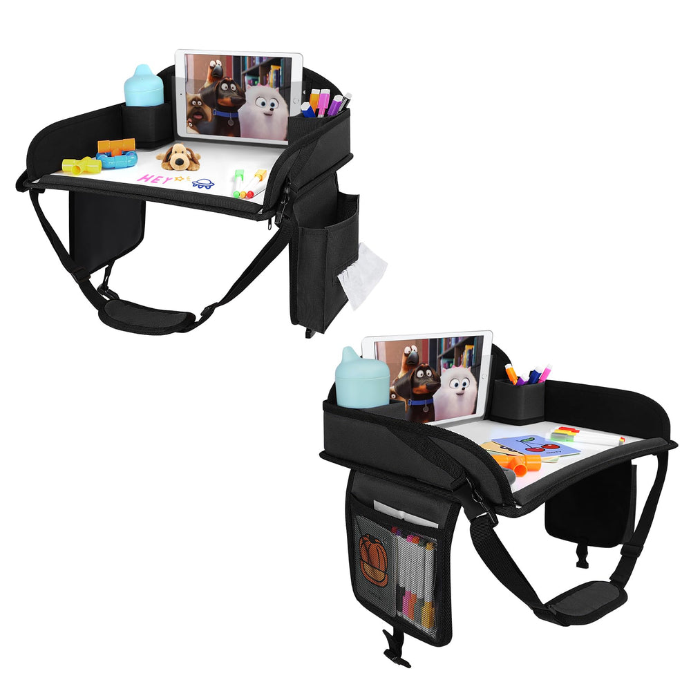 WENRENER kids travel tray with dry erase board for road time creativity