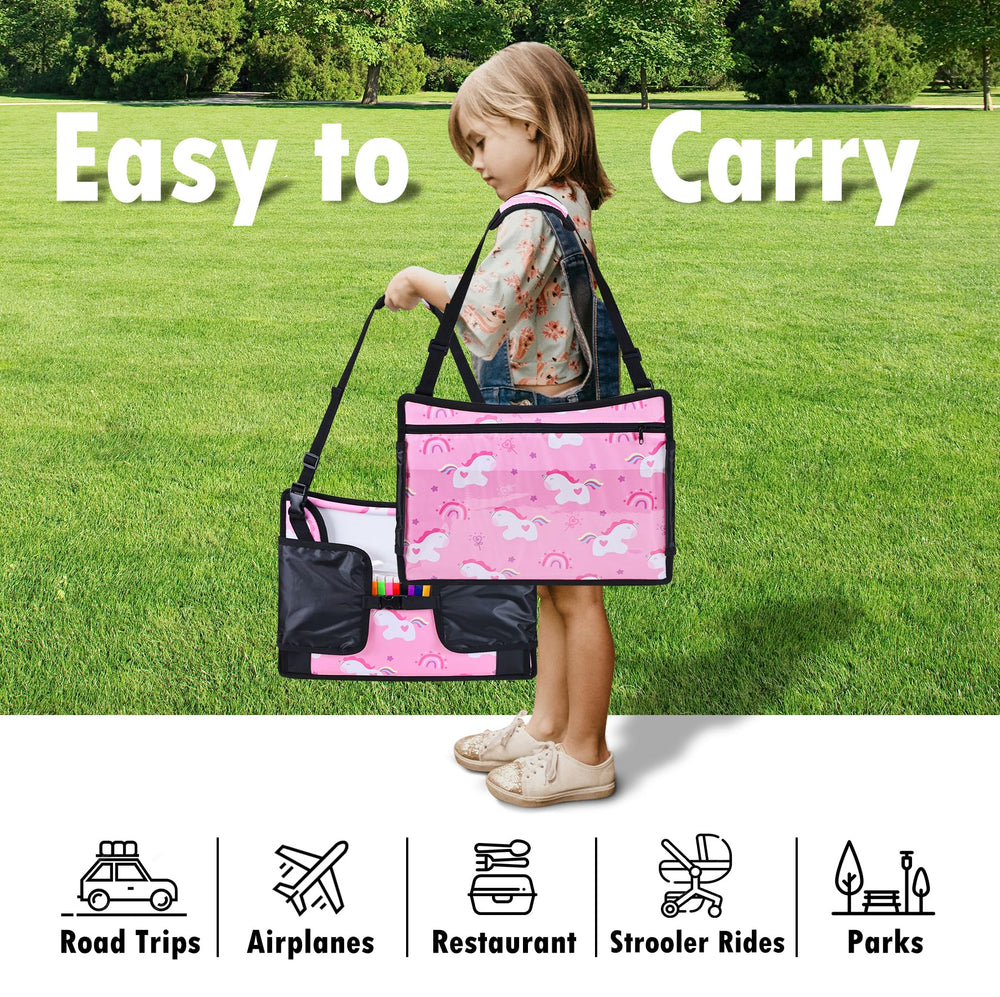 WENRENER Kids Travel Tray large 17x13.5 inch surface fits most seats