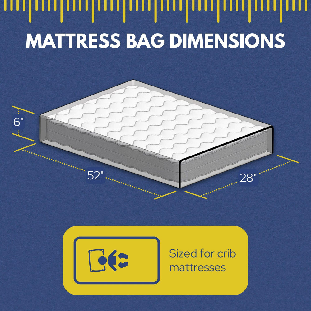 Wenses crib mattress bag storage-use demonstrates simple organization during moves.