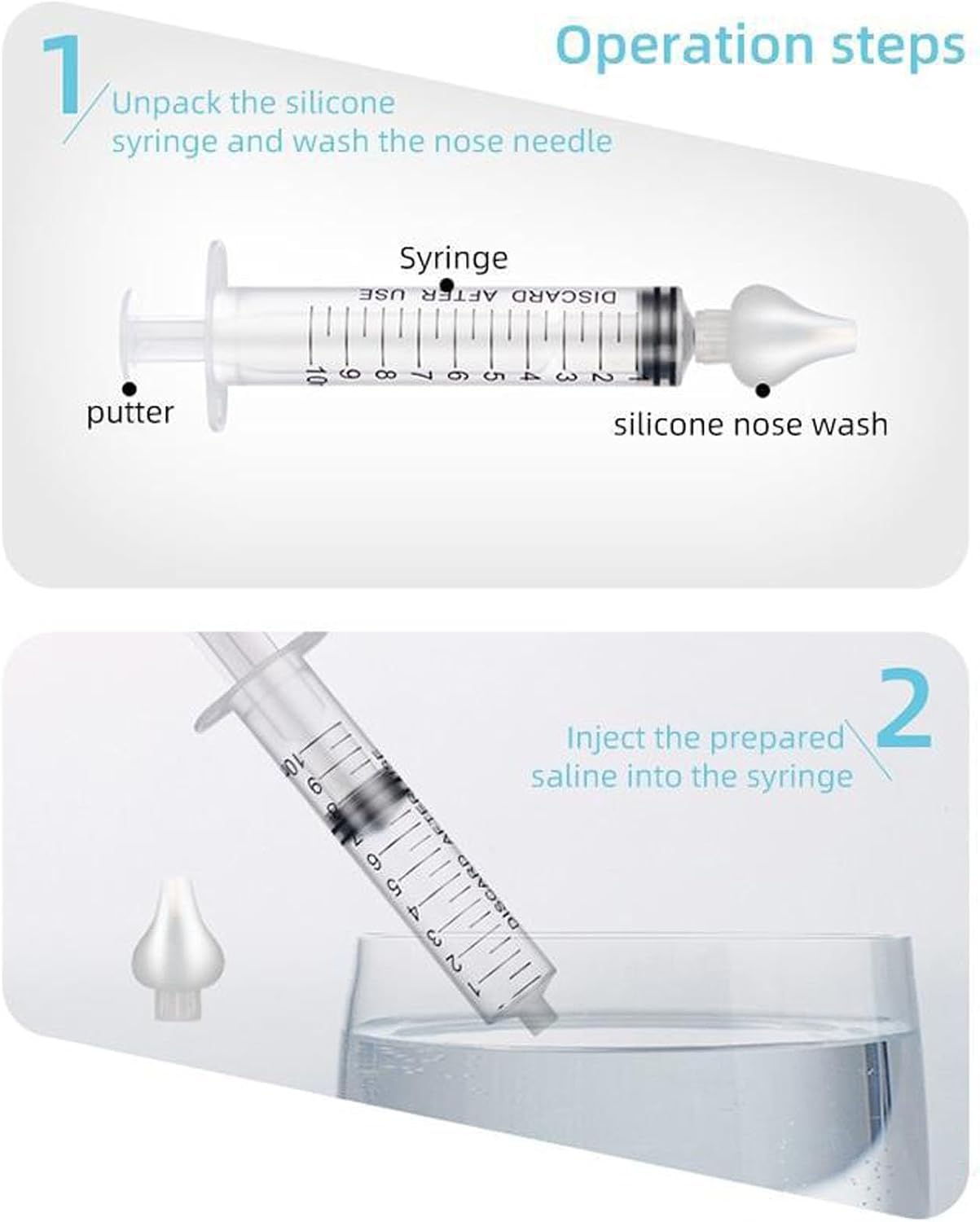 Wentwos silicone baby nasal aspirator tip demonstrates gentle extraction for delicate infant noses