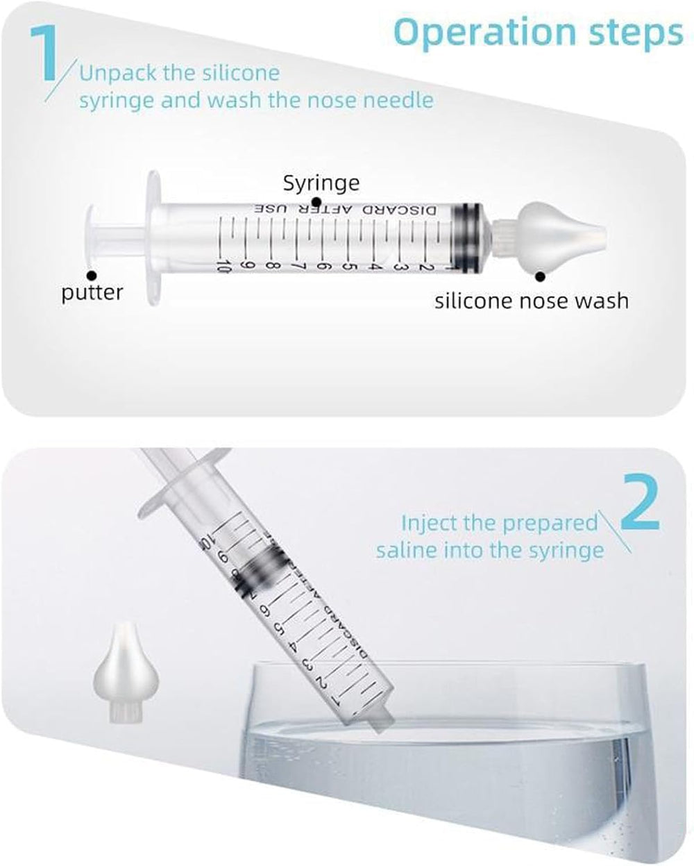 Wentwos silicone baby nasal aspirator tip demonstrates gentle extraction for delicate infant noses