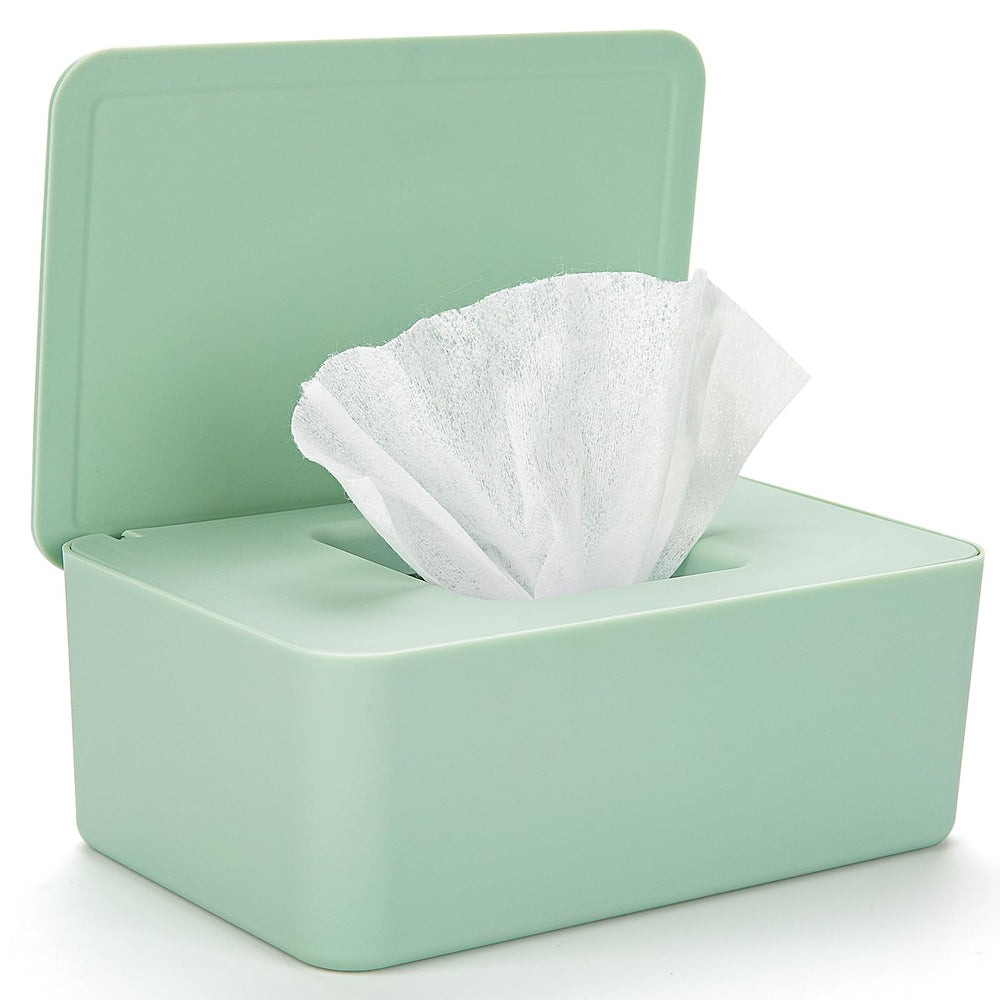 Wenvastree baby wipes dispenser top view showcases compact, portable design.