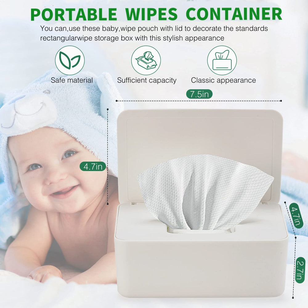 Wenvastree large-capacity wipe box fits most brands.