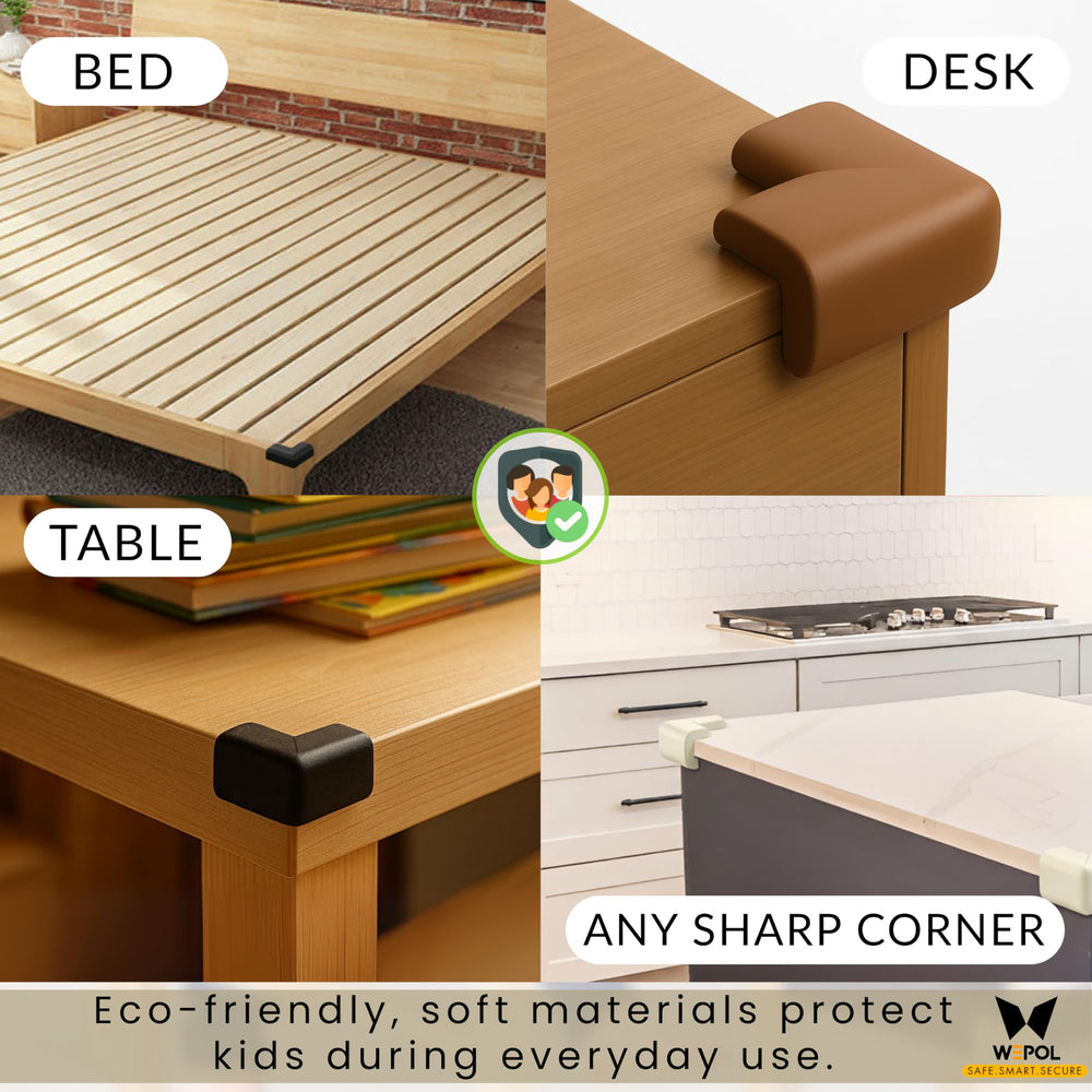 WEPOL gray bed corner protector softens nightly bumps and accidental hits