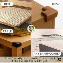 WEPOL gray bed corner protector softens nightly bumps and accidental hits