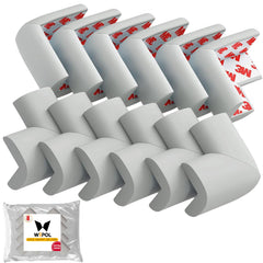 WEPOL soft foam corner protector on table edge providing gentle cushioning for kids