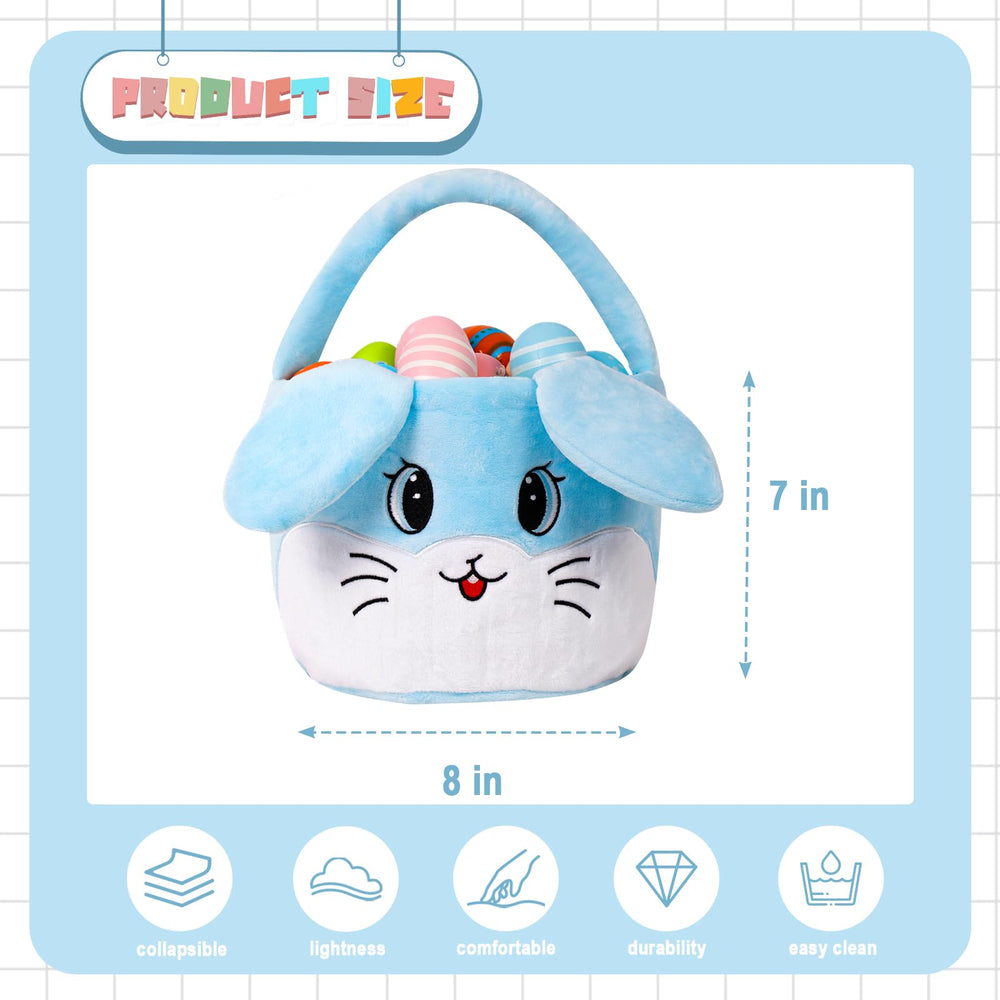 Wepop Easter bag with 7-inch depth, perfect for storing eggs and small gifts.