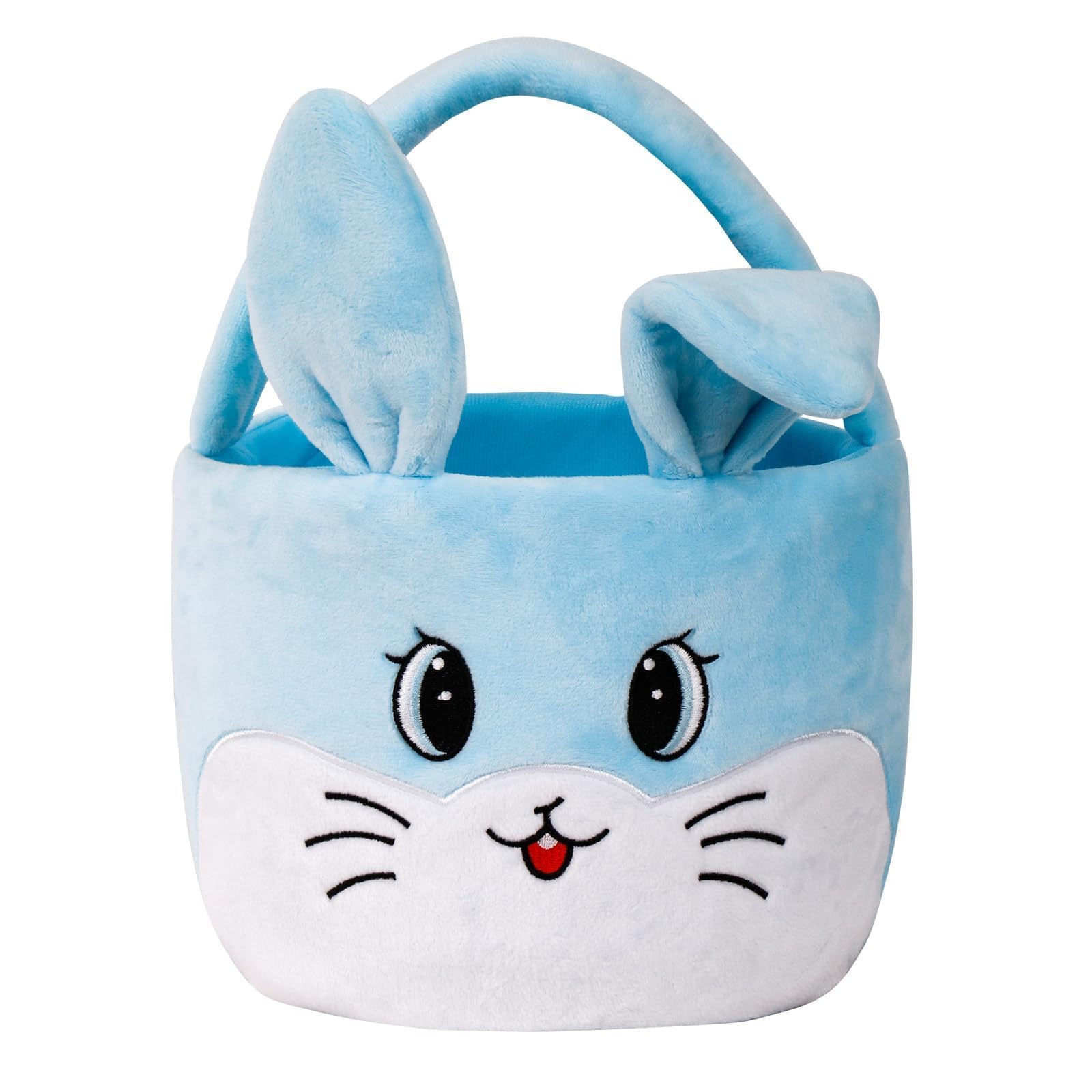 Wepop Easter basket with folded bunny ears, ideal for kids' egg hunts and carrying goodies.