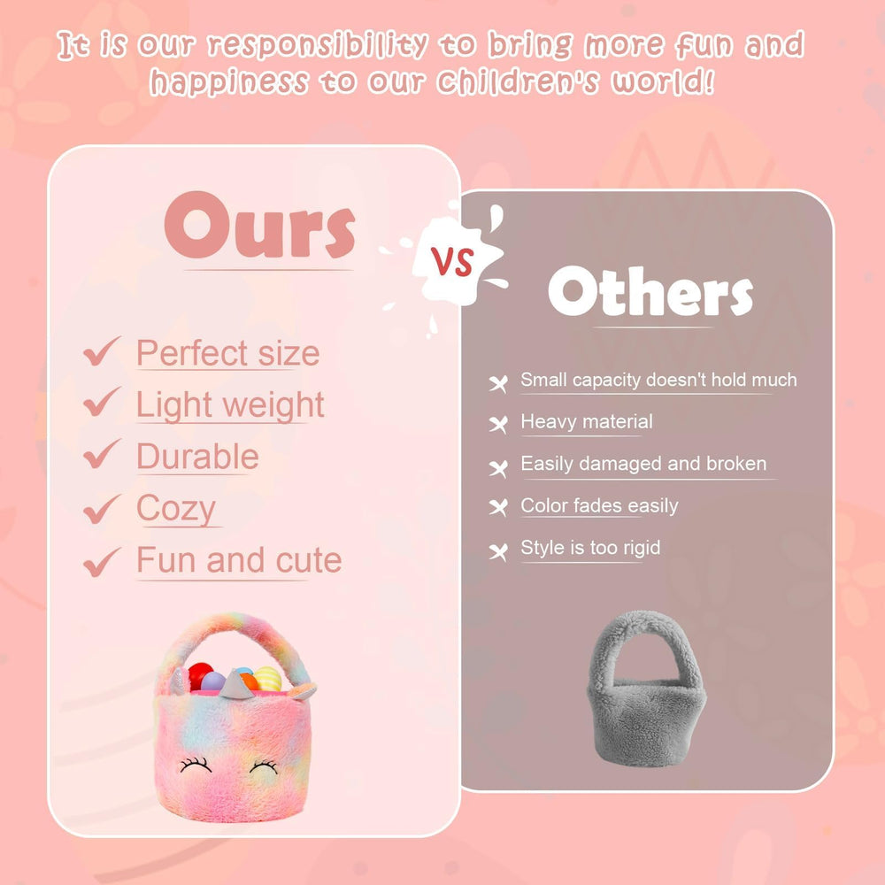 Wepop unicorn Easter basket makes a charming gift option for kids.