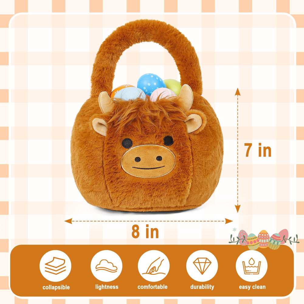 Wepop Easter bucket egg hunt bag – roomy container for eggs and treasures.