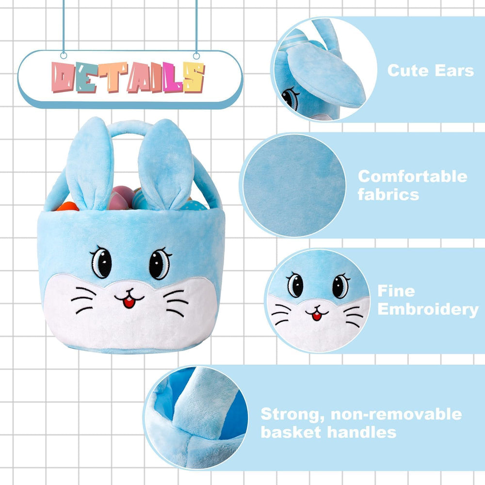 Wepop Easter gift basket for candy and small toys, versatile for parties and decor.