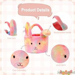 Wepop rabbit-ears basket features 3D ears and sleeping eyes for charm