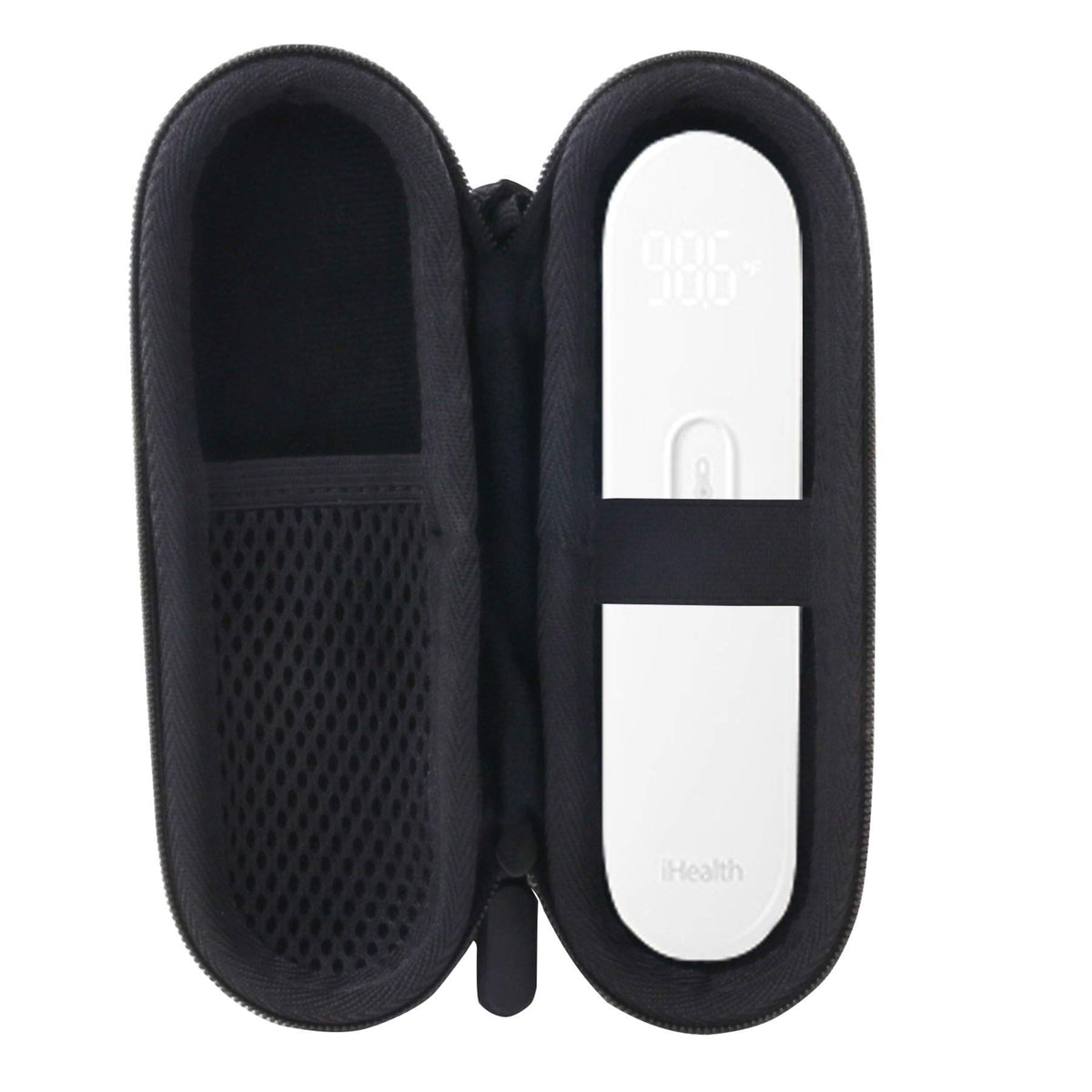 WERJIA hard carrying case exterior protects iHealth thermometer on the go.