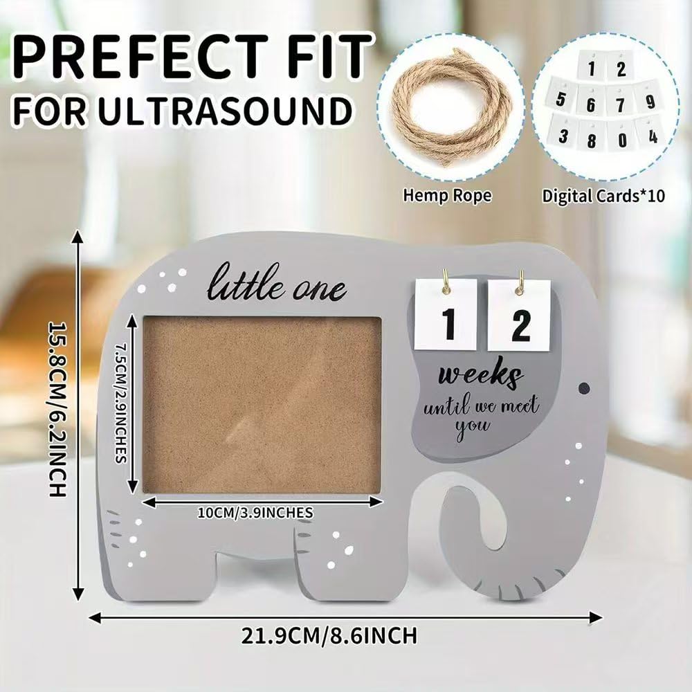 WerkaSi Ultrasound Picture Frame closeup cute design adds nursery charm.