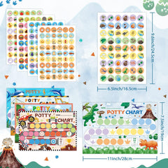 WERNNSAI potty chart with monster truck theme makes potty time exciting for kids.