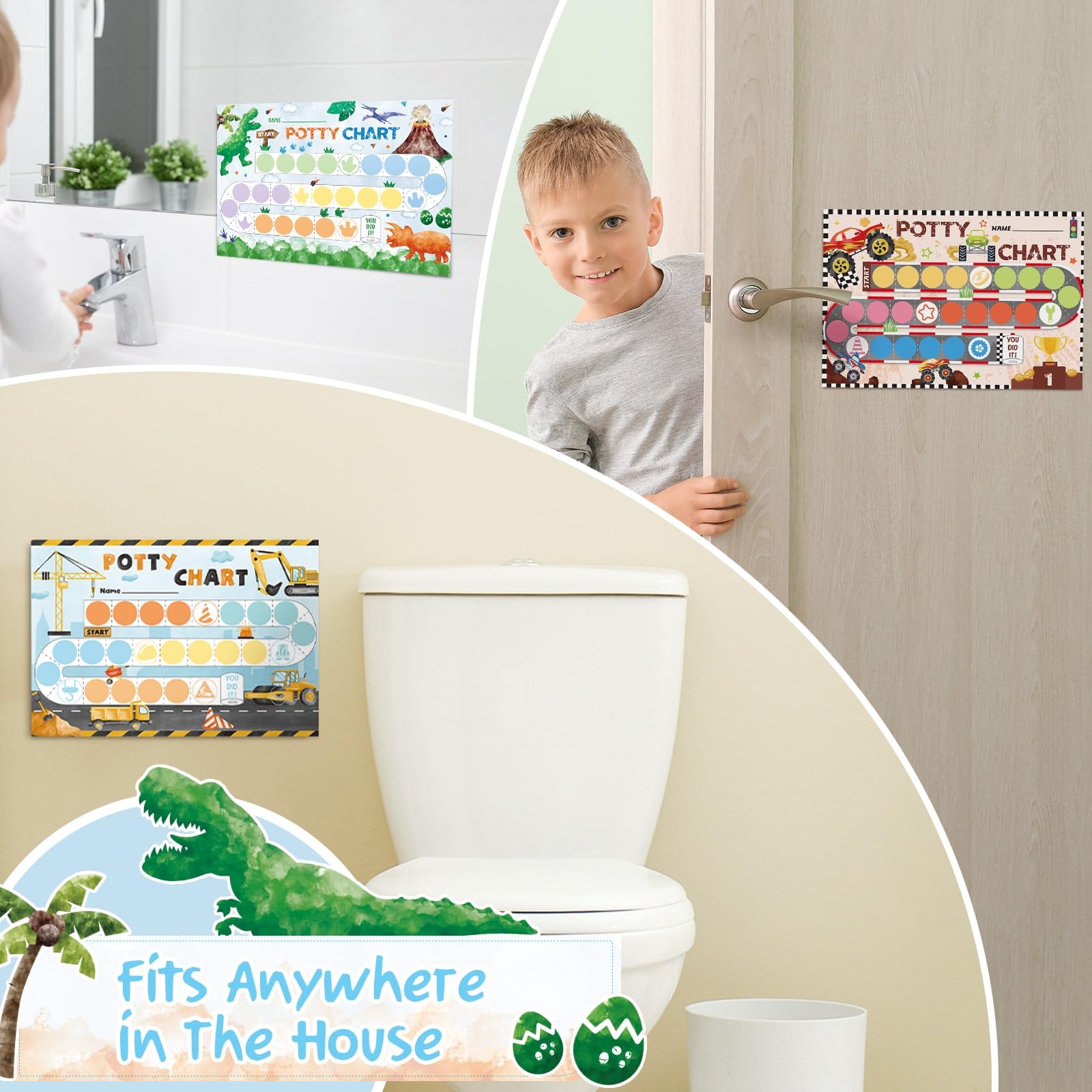 WERNNSAI potty chart with shark theme keeps potty training engaging.