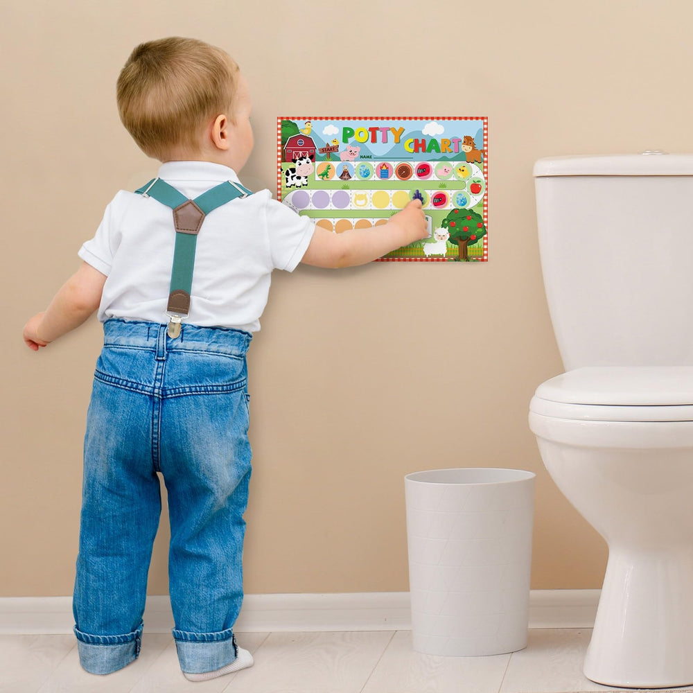WERNNSAI potty chart durable glossy paper resists tears and splashes.