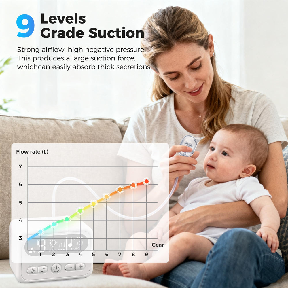 Werusto Nasal Aspirator lullabies soothe bedtime routines.