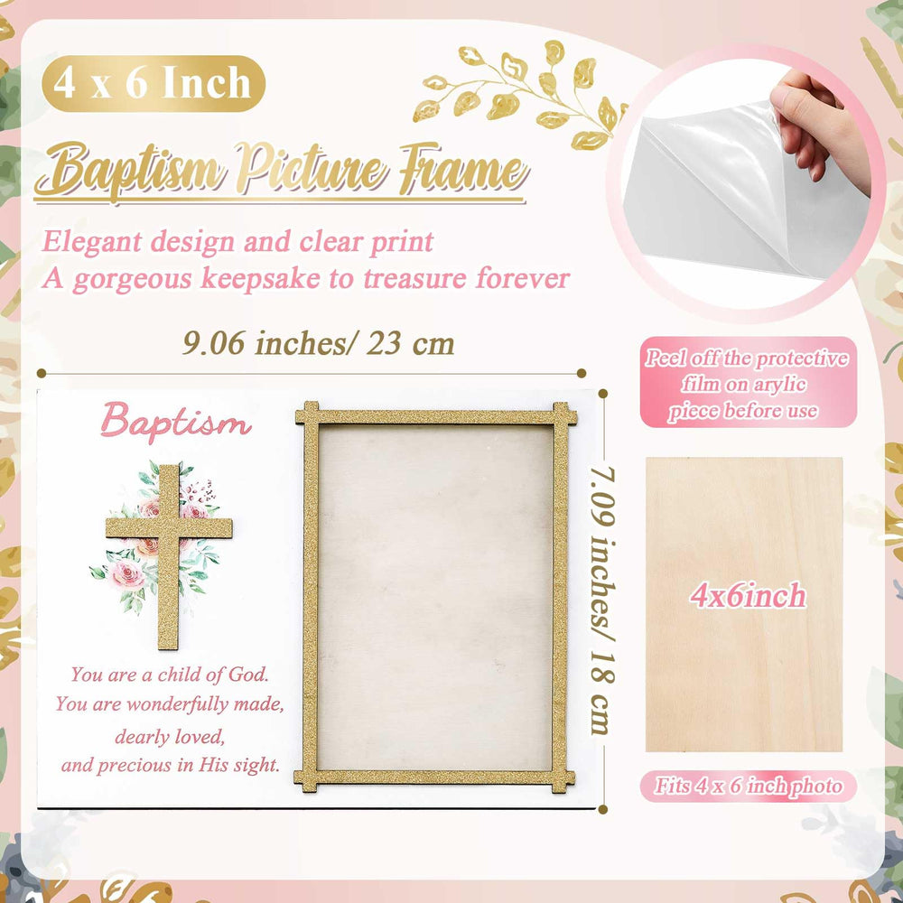 Wesiti Baptism Frame with Gift Box presents a ready-to-gift keepsake.