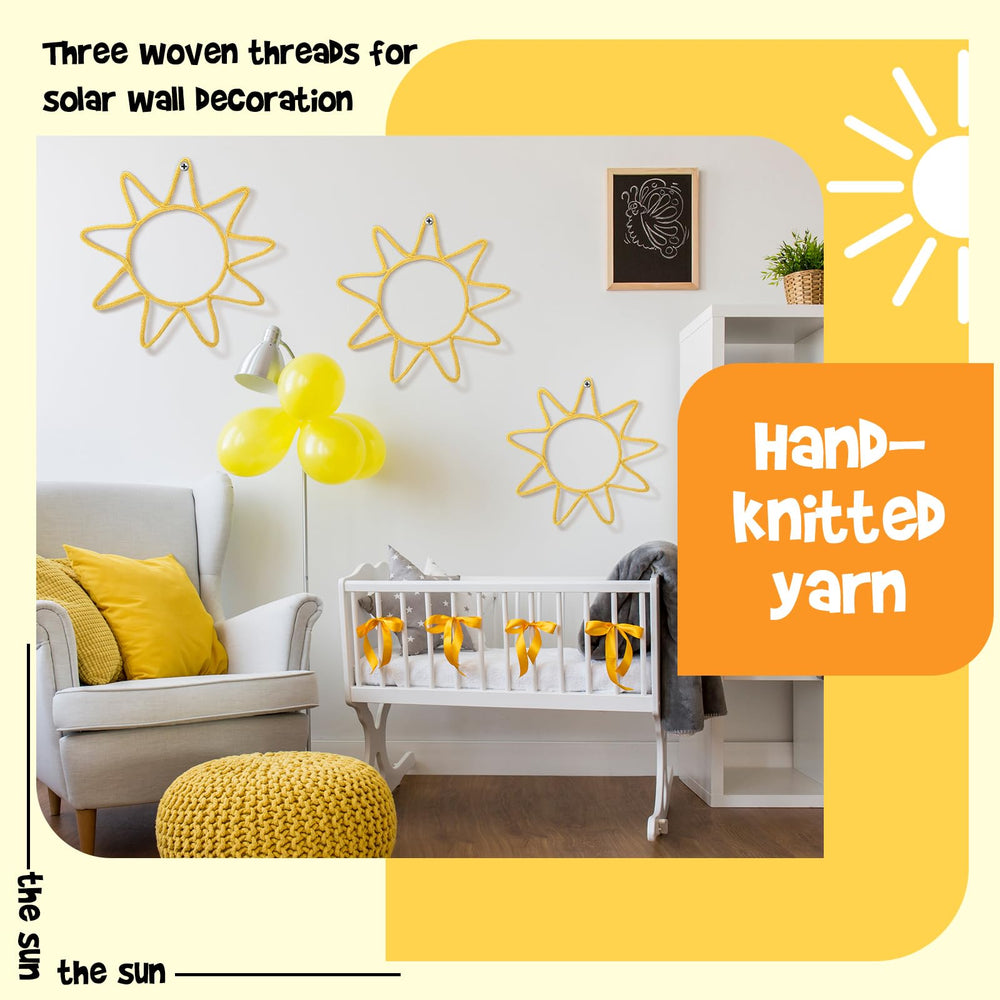 Wesiti nursery sun decor is lightweight and easy to install on walls or shelves.