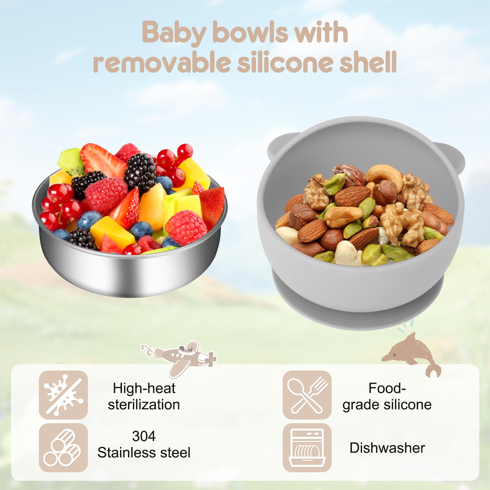 Wesketch dual handle design aids lifting during feeding