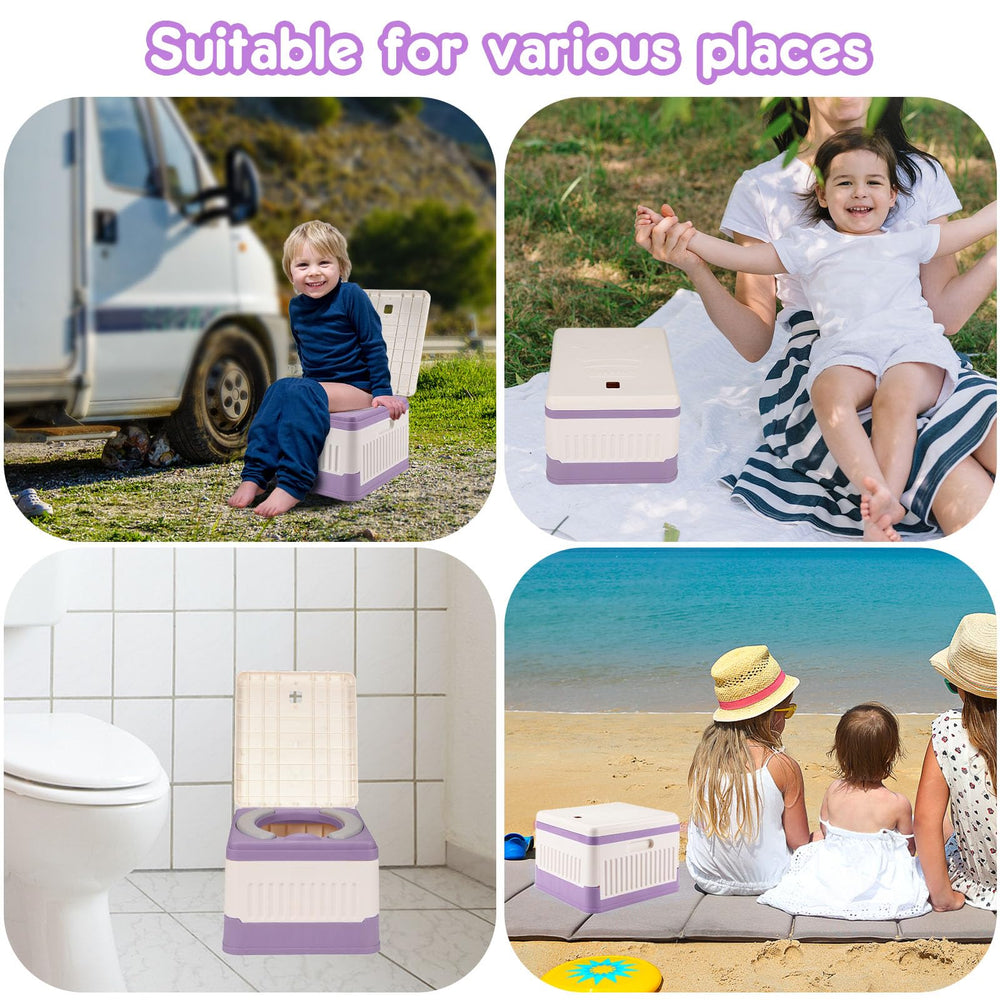 Wesketch portable potty includes travel bag for convenient transport.