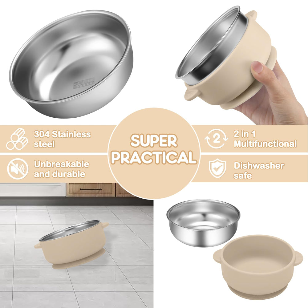 Wesketch removable silicone shell bowl emphasizes easy cleaning and multi-use safety.