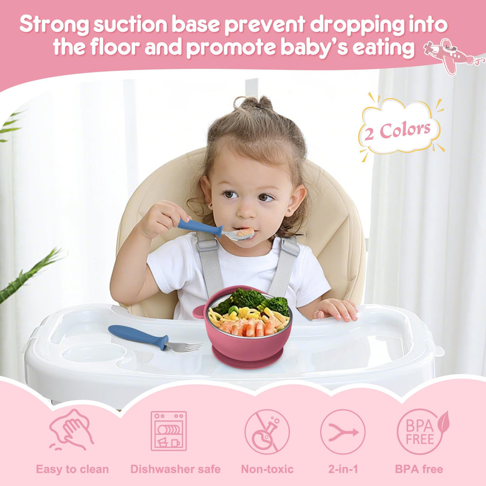 Wesketch stainless steel bowl resists rust and odors, supporting durable everyday use.