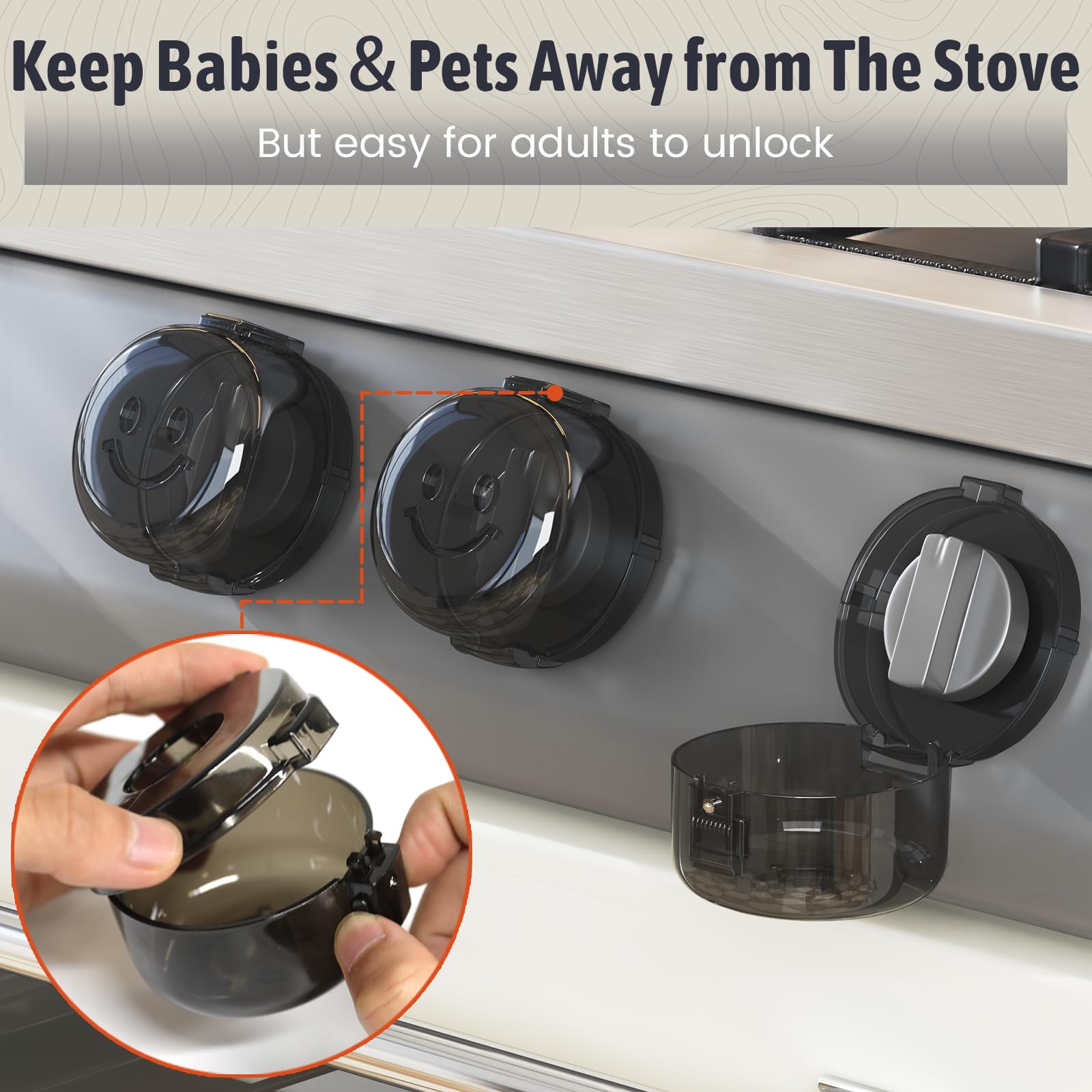 Wesiop-oven-door-lock-included adds extra kitchen security