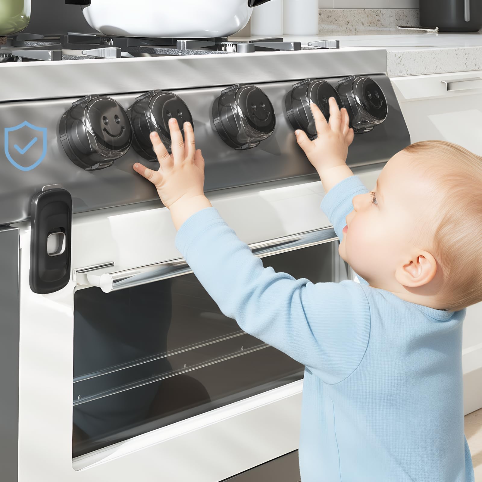 Wesiop stove-knob-safety-covers-pack protects kids in busy kitchens