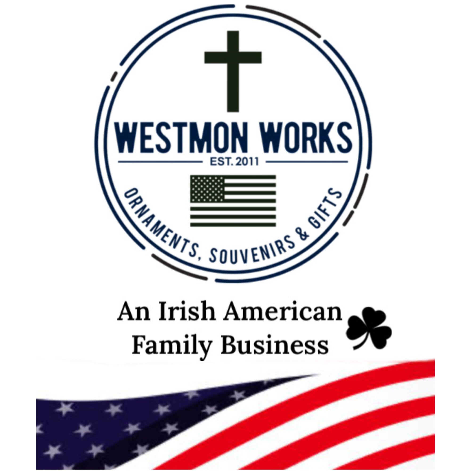 Westmon Works Made in USA prayer card complements the set.