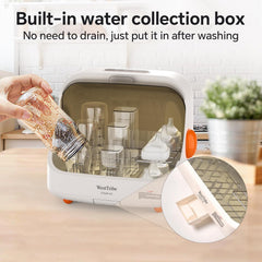 WestTribe 20L drying cycle shows hot air drying for bottles and accessories