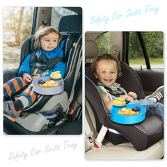 WeteamnoI foldable car seat tray collapses for easy storage