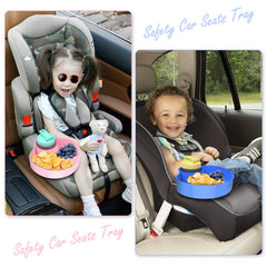Weteamnoi kids travel tray blue for shared play and mess-free travel.