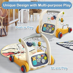 Wetoylst adjustable-height-handle image illustrates growing with baby through adjustable support during play.