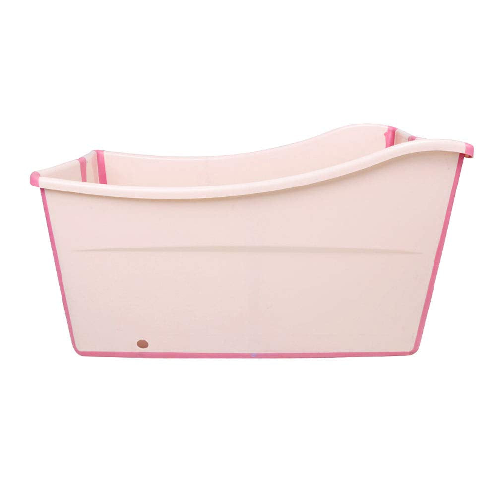 W WEYLAN TEC pink foldable bath tub setup saves space for small rooms