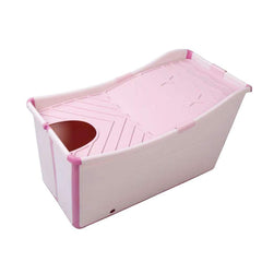 W WEYLAN TEC bath tub water-filled chest-deep demonstrates deep bath capability