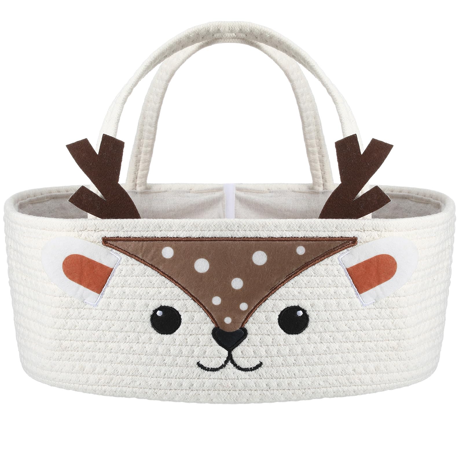 Weysat cute deer diaper caddy assembled for organized nursery storage and easy access