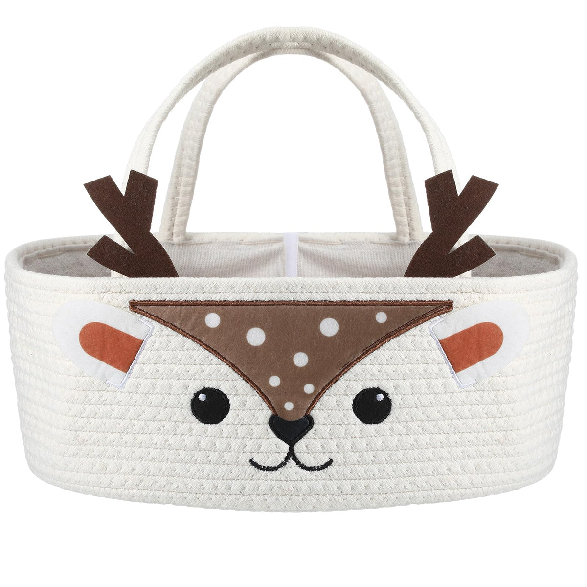Weysat cute deer diaper caddy assembled for organized nursery storage and easy access