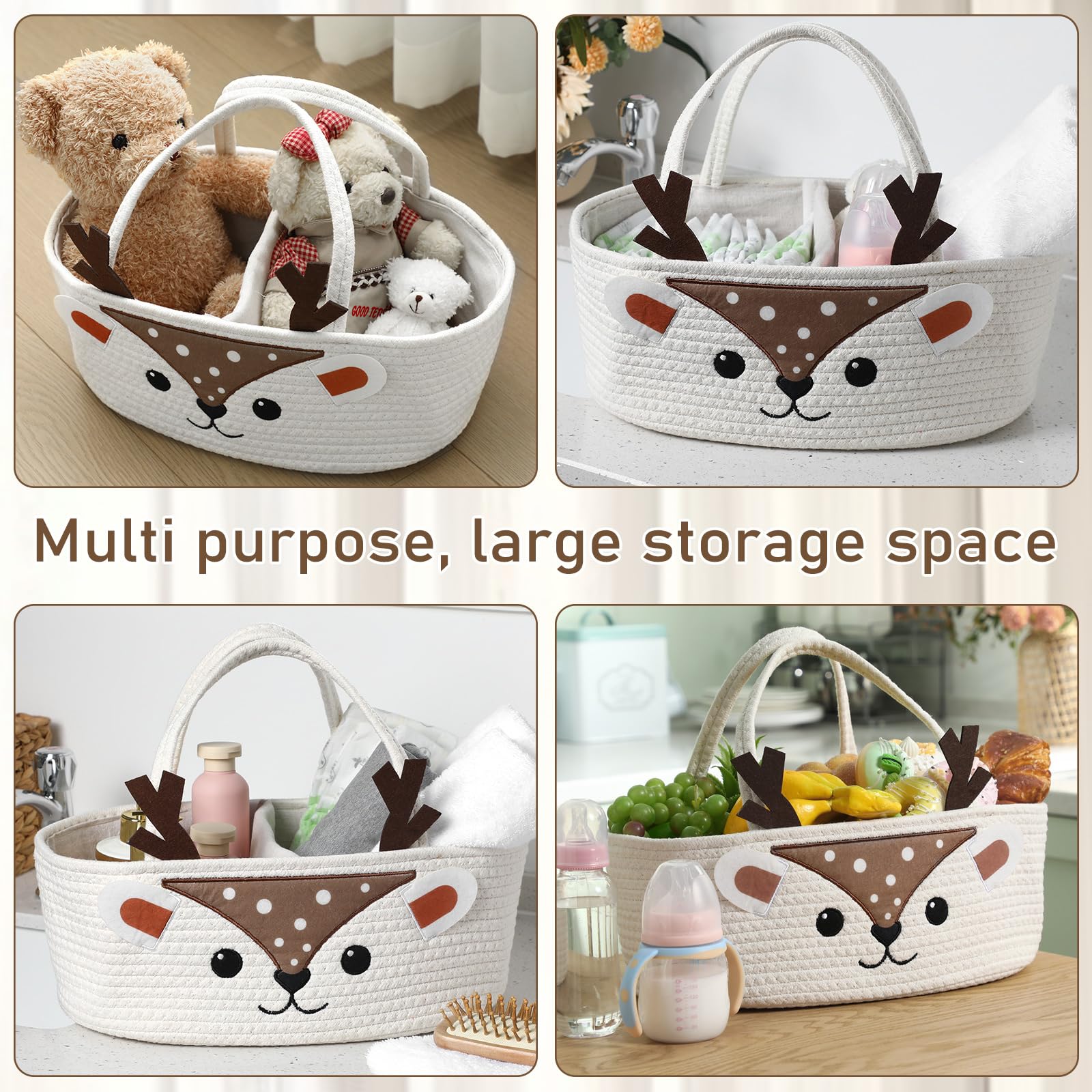 Weysat diaper caddy lifestyle-friendly in nursery for easy diaper and wipes reach