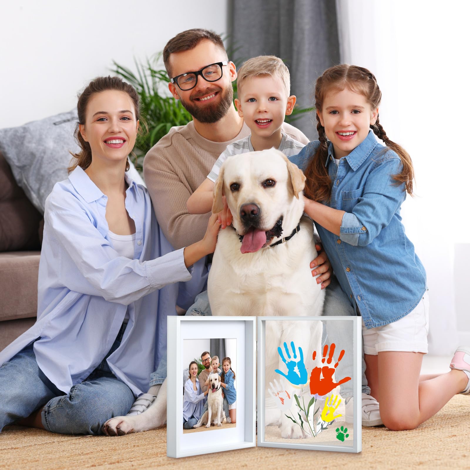 Weysat DIY kit includes frame, sheets, paints, brush, twine, and marker