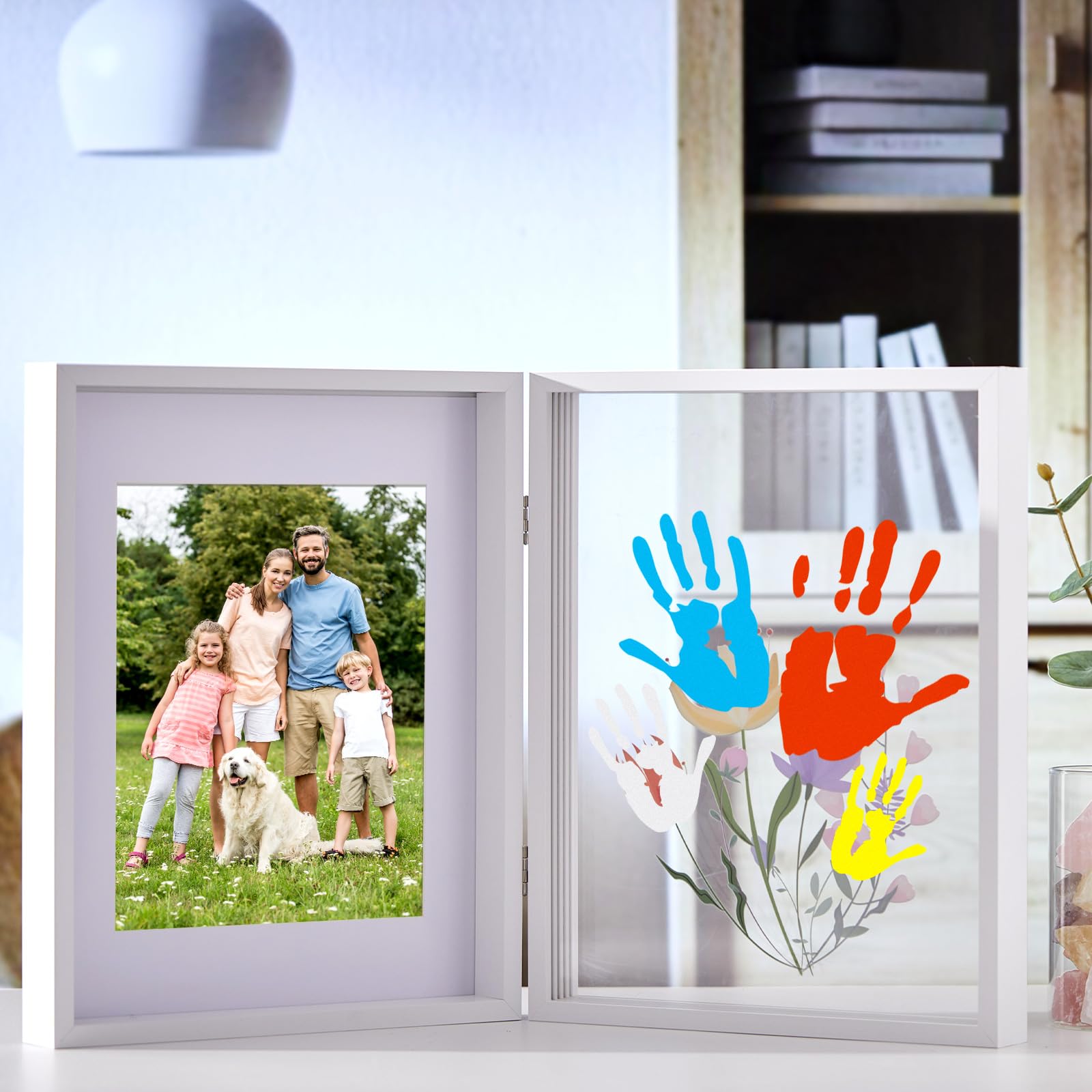 Weysat contents include transparent sheets, paints, brush, and twine for keepsakes