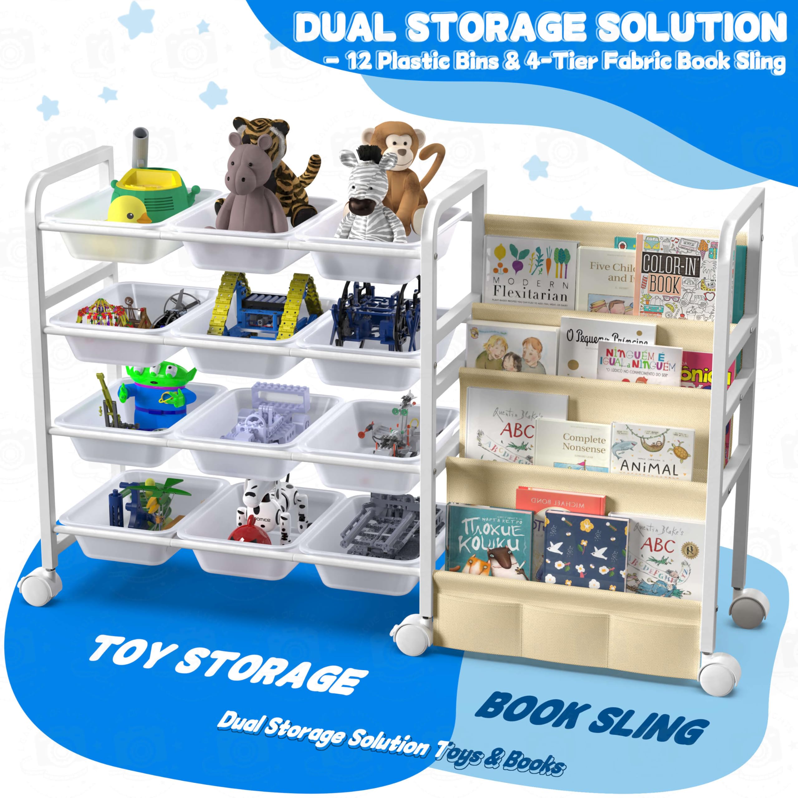 WGOHOSE child-safe low-profile design makes books and toys reachable by kids