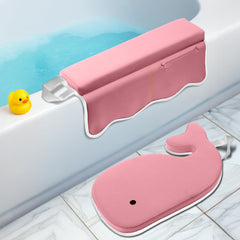 Whale bath elbow rest pink offers comfortable support during bathtime routines