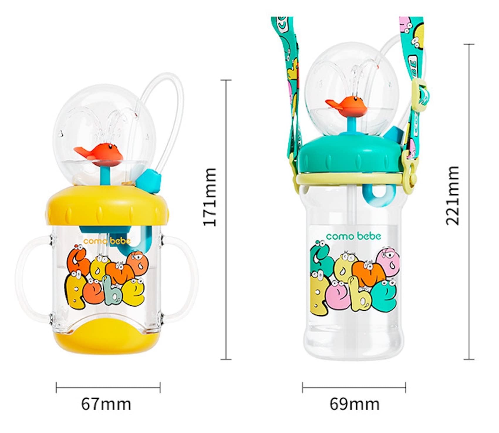 Whale Cup green leak-proof-cap supports mess-free meals and playdates.